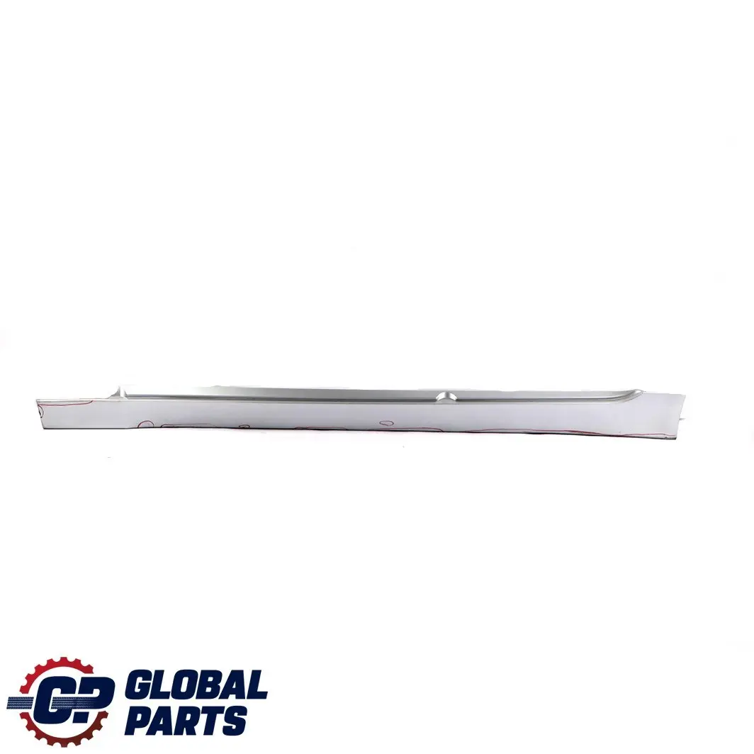 BMW 5 E60 E61 Door Sill Side Cover Skirt Left N/S Titansilber Silver - 354