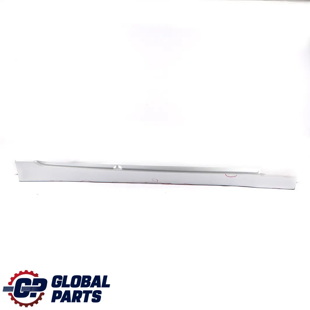 BMW 5 E60 E61 Door Sill Side Cover Skirt Right O/S Titansilber Silver 354