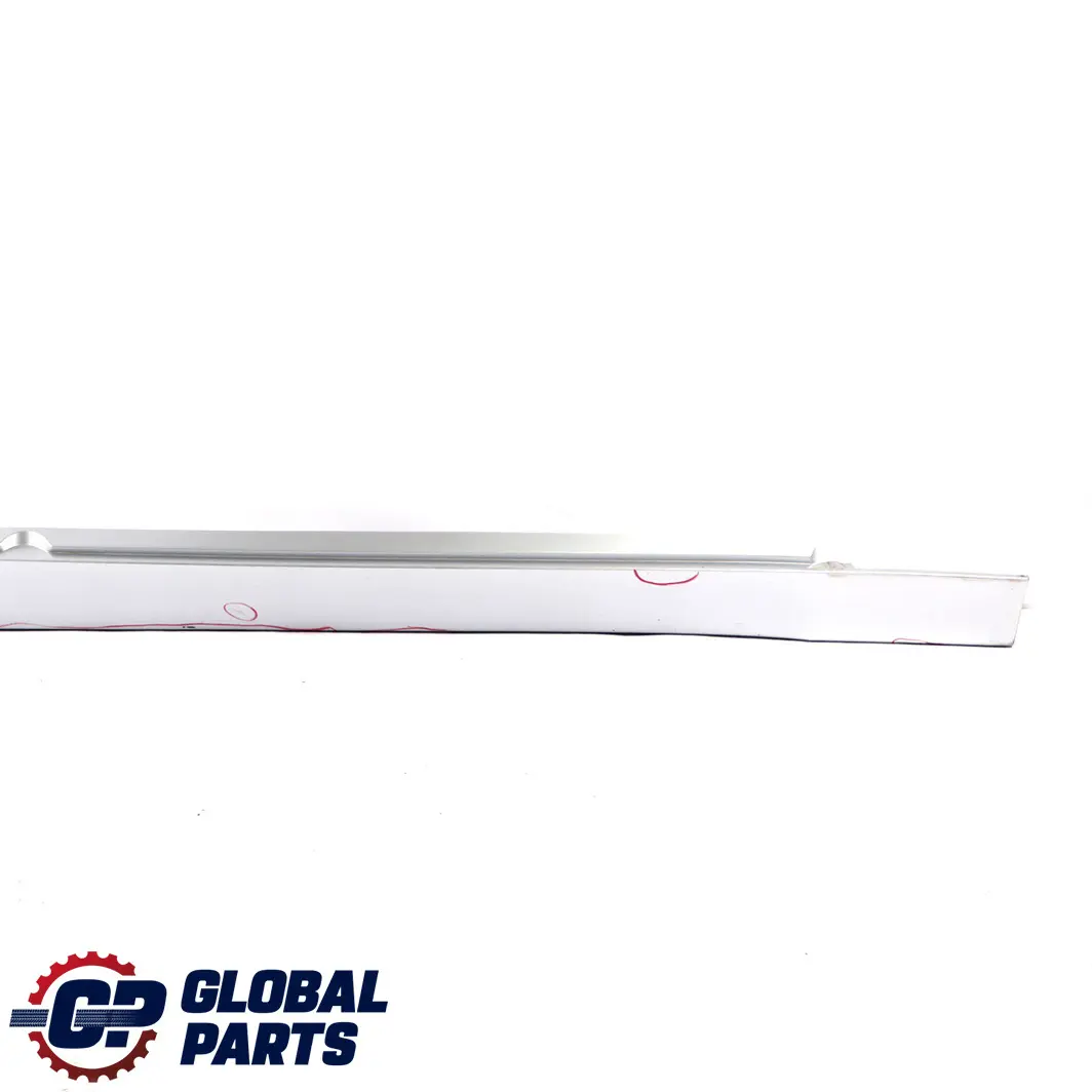 BMW 5 E60 E61 Door Sill Side Cover Skirt Right O/S Titansilber Silver 354