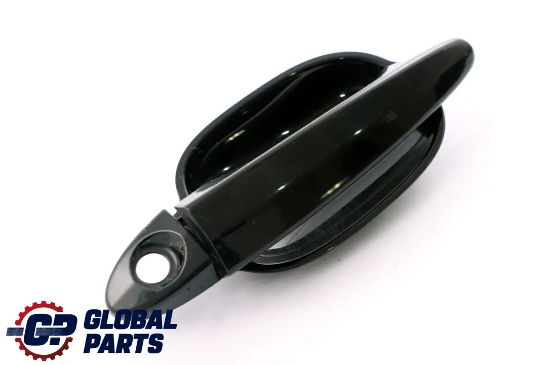 BMW 5 Series E60 E61 Recess Front Right Grab Handle O/S Schwarz Black 668