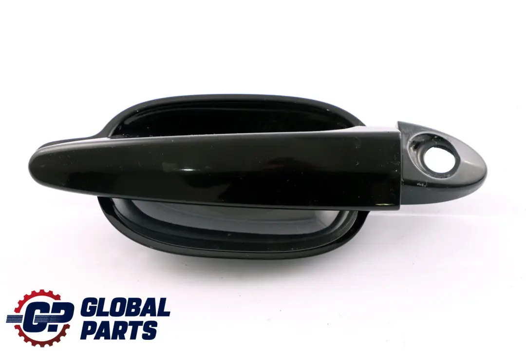 BMW 5 Series E60 E61 Recess Front Right Grab Handle O/S Schwarz Black 668