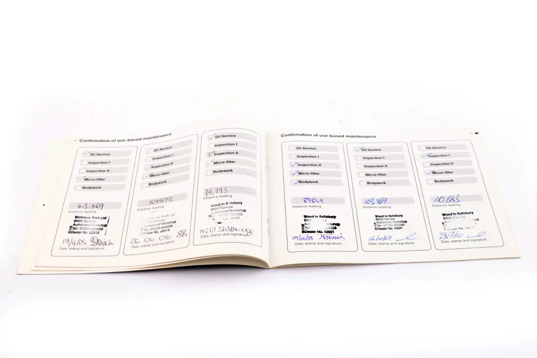 BMW X5 Series E53 Service Booklets Owner's Handbook Case Pouch Wallet