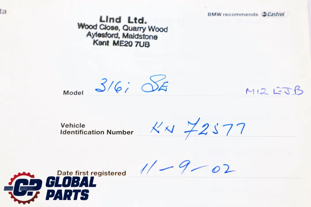 BMW 3 Series E46 Service Booklet Owner's Handbook Books Set Case