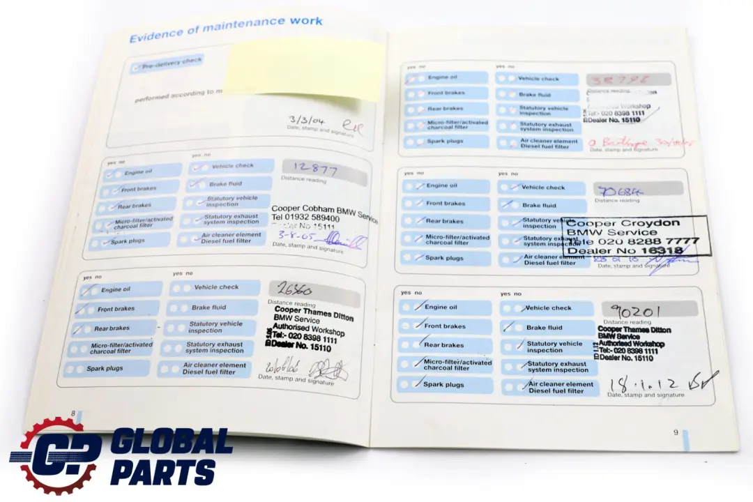 BMW 5 Series E60 Owner's Handbook Case Pouch Wallet 0157063