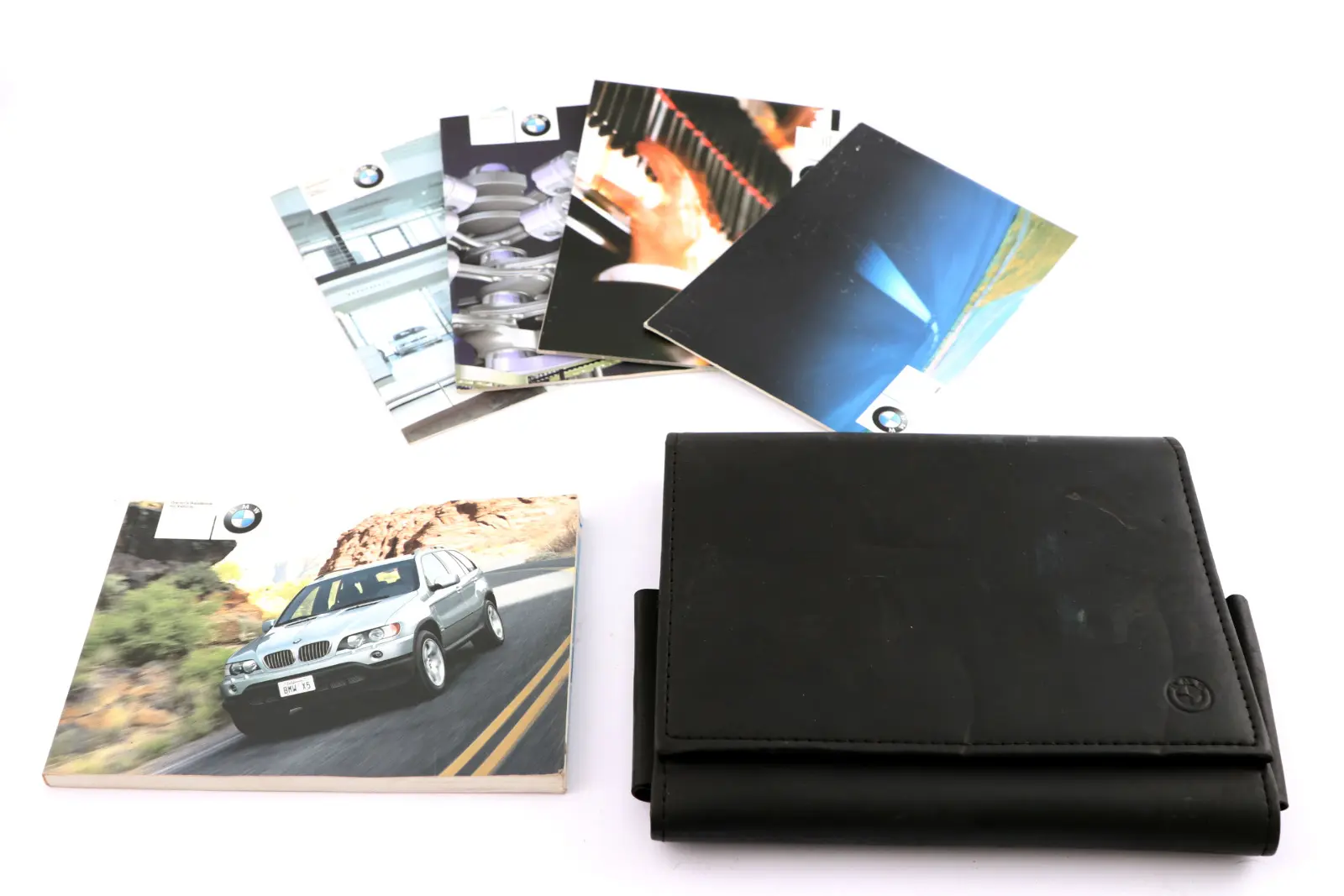 BMW X5 Series E53 2 Service Booklet Owner's Handbook Case Pouch Wallet