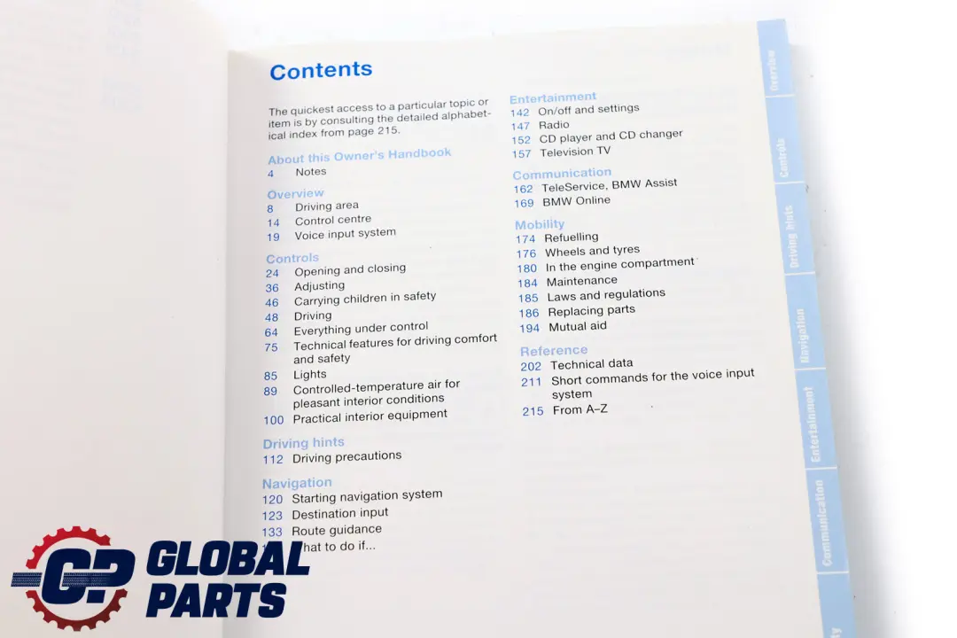 BMW 5 Series E60 E61 Service Booklet Owner's Handbook Book 0158163
