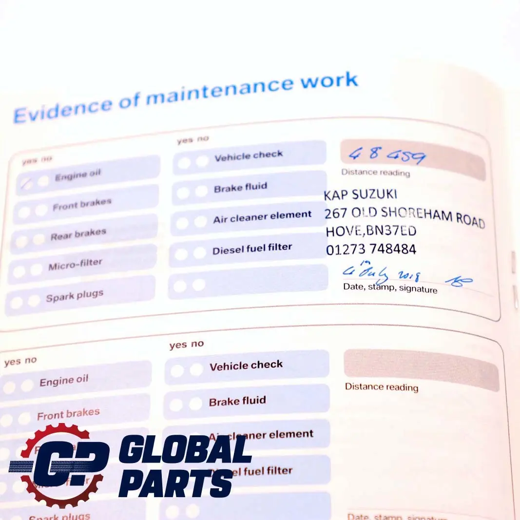 BMW 1 Series E87 Service Booklet Book 0159013 01410159013