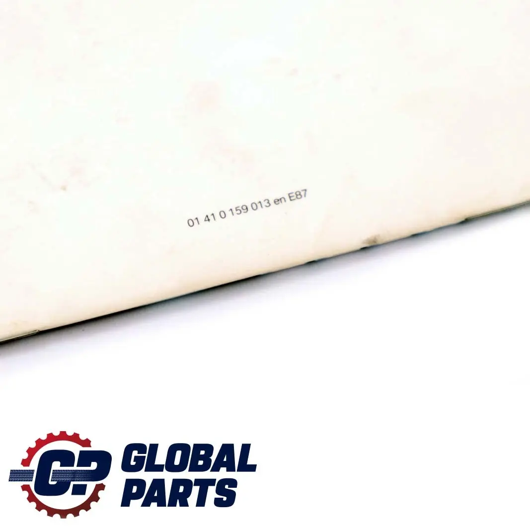 BMW 1 Series E87 Service Booklet Book 0159013 01410159013