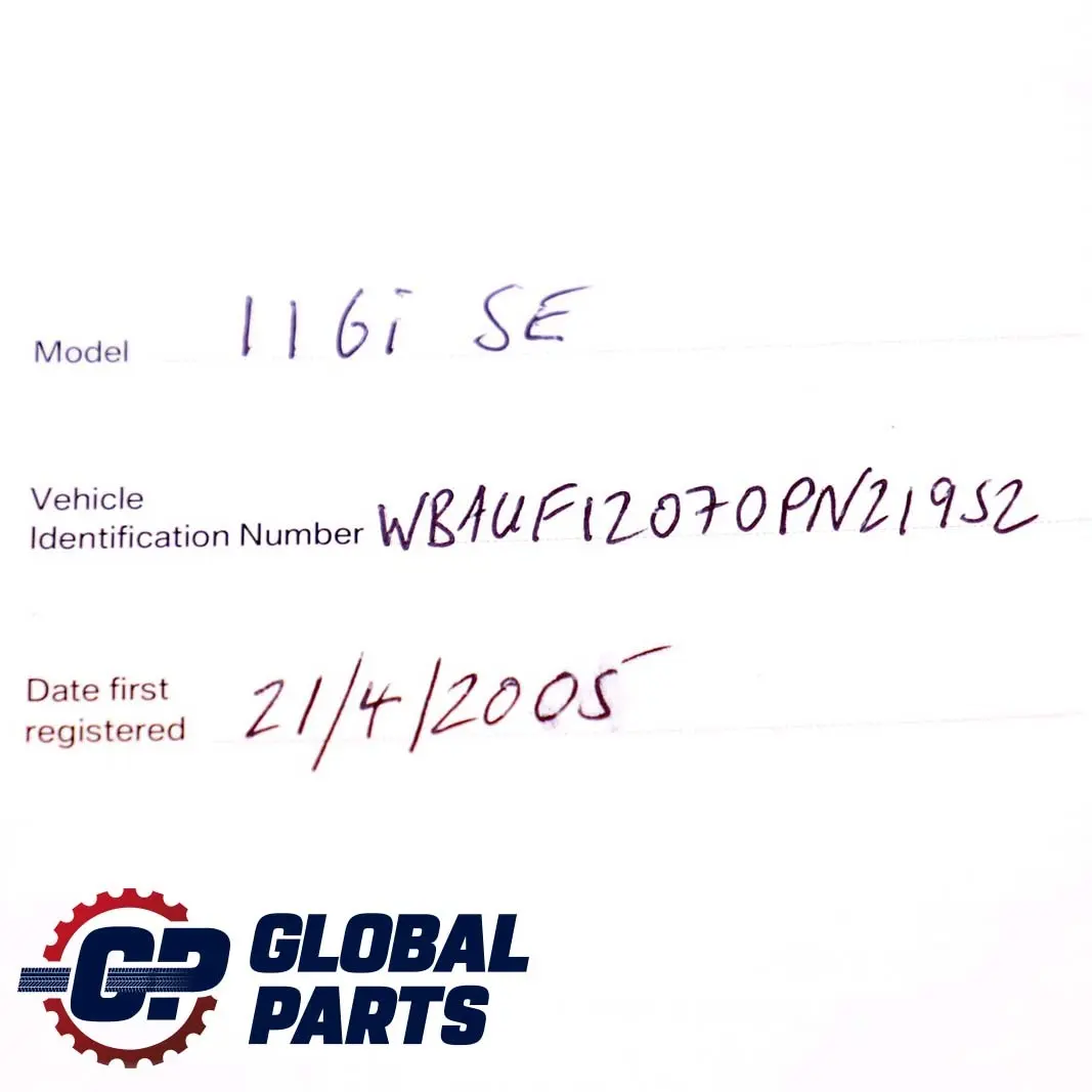BMW 1 Series E87 Service Booklet Book 0159013 01410159013