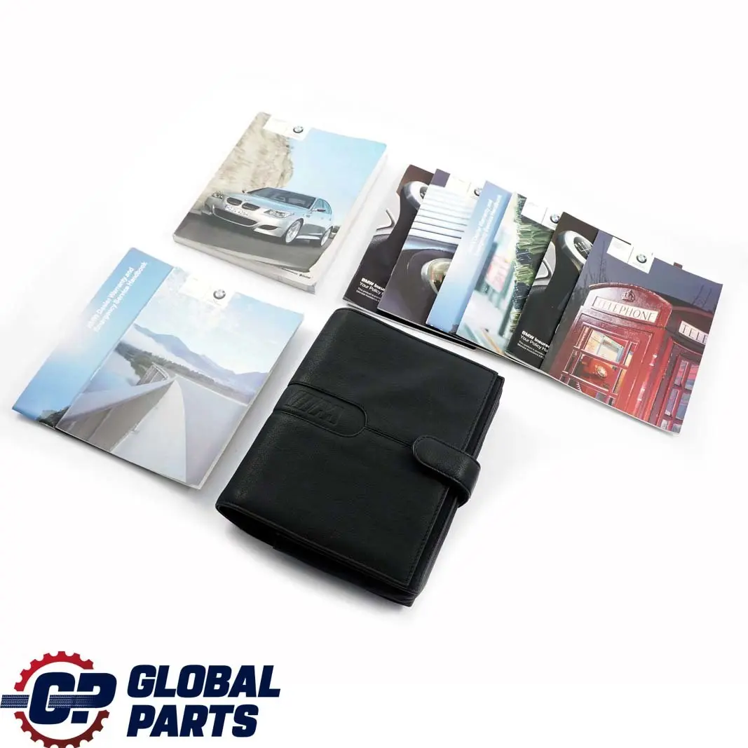 Service Booklet Owner's Handbook Books Set Case Wallet BMW 5 Series E60 M5 - SKU P0159168 - Part number 0159168