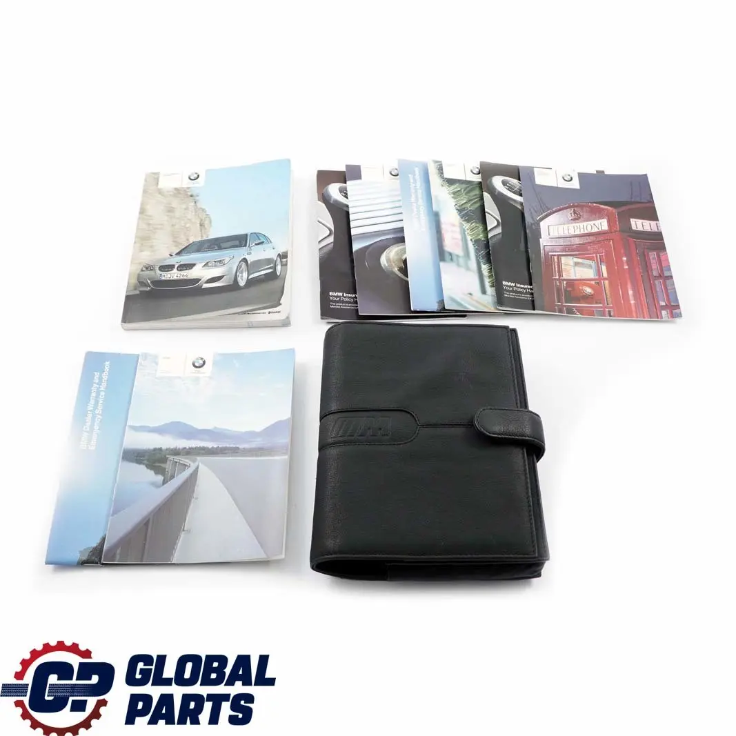 BMW 5 Series E60 M5 Service Booklet Owner's Handbook Books Set Case Wallet