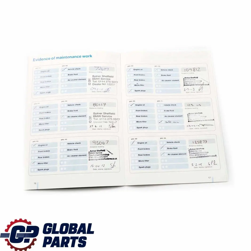 Service Booklet Owner's Handbook Books Set Case Wallet BMW 5 Series E60 M5 - SKU P0159168 - Part number 0159168