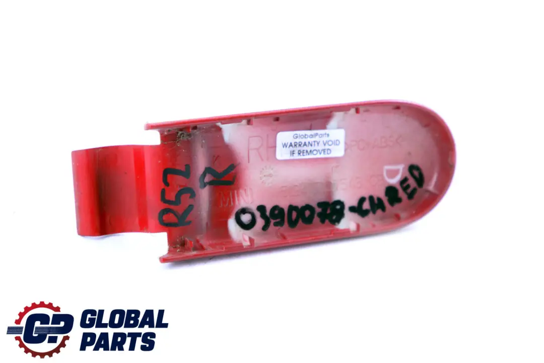 BMW Mini Cooper One R52 Cabrio Trunk Lid Cover Hinge Right O/S Chili Red