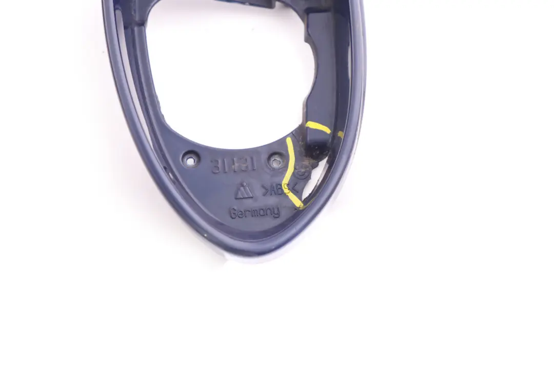 BMW 5 6 Series E60 E63 M5 M6 Left N/S Supporting Ring Mirror Interlagos Blue