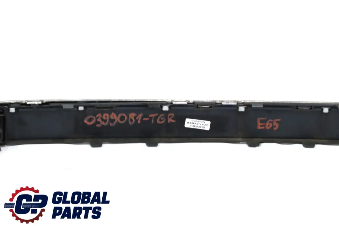 BMW 7 Series E65 E66 Bumper Strip Guard Rear Centre Titangrau II Metallic