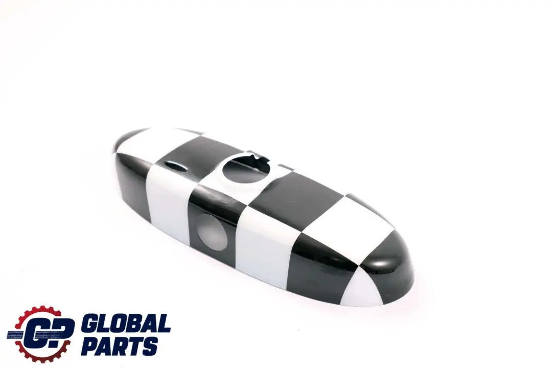 BMW Mini Cooper R50 R56 R57 R60 Rear View Interior Mirror Cover Checkered