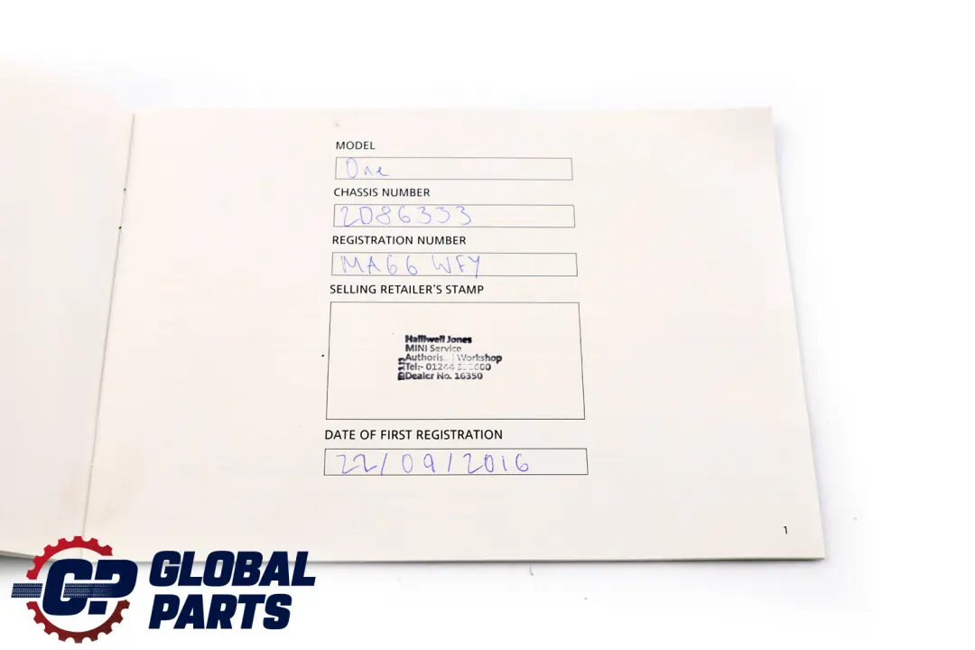 Mini Cooper F55 F56 Owner's Handbook Book Without Navigation Set 2972256