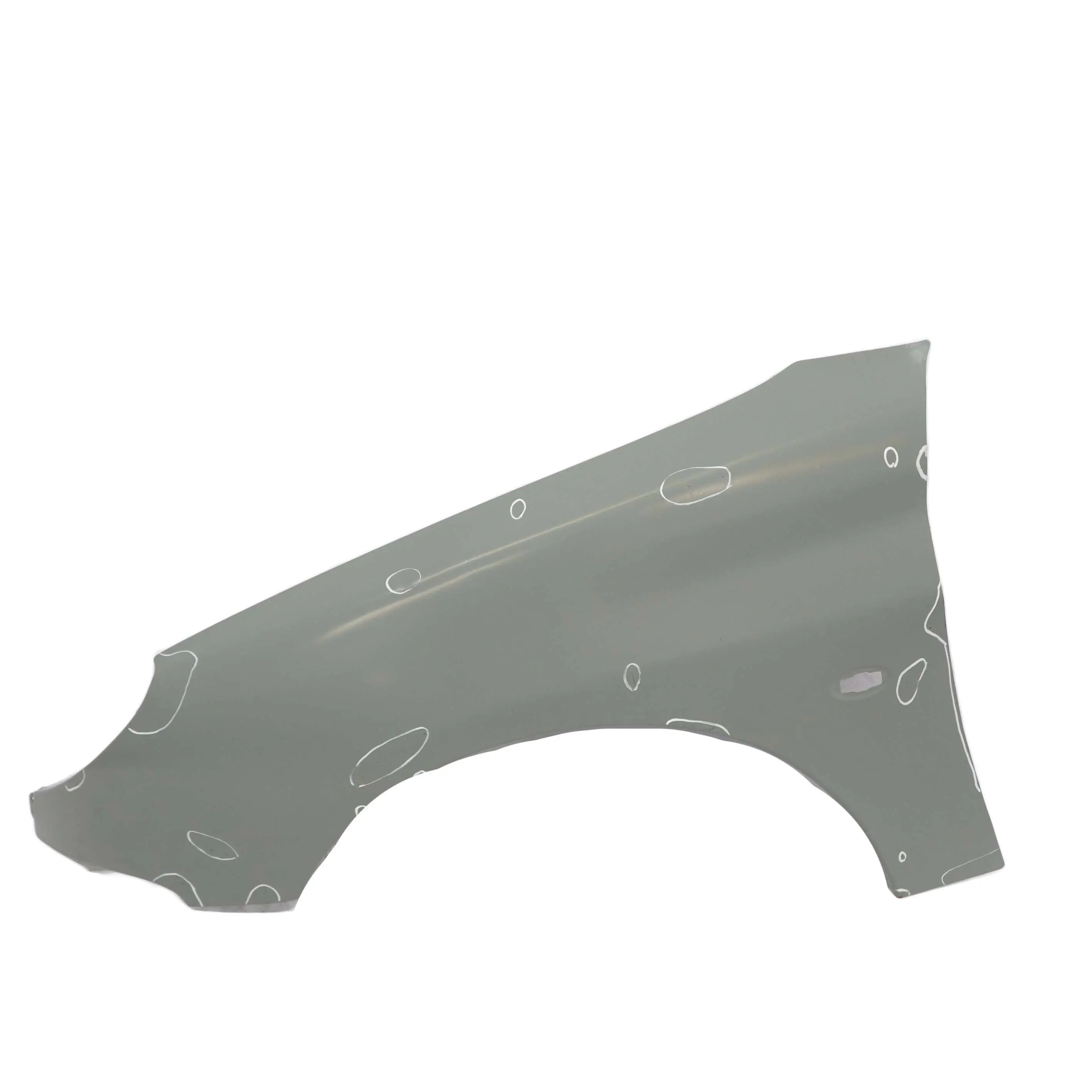 Peugeot 206 Fender Carenage a L'Avant Gauche N/S Idaho Vert Metallique - Lqa