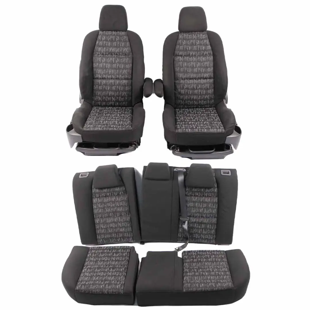 Seats Peugeot 307 Cloth Fabric Set Front Rear Bench Seat Anthracite Palassari