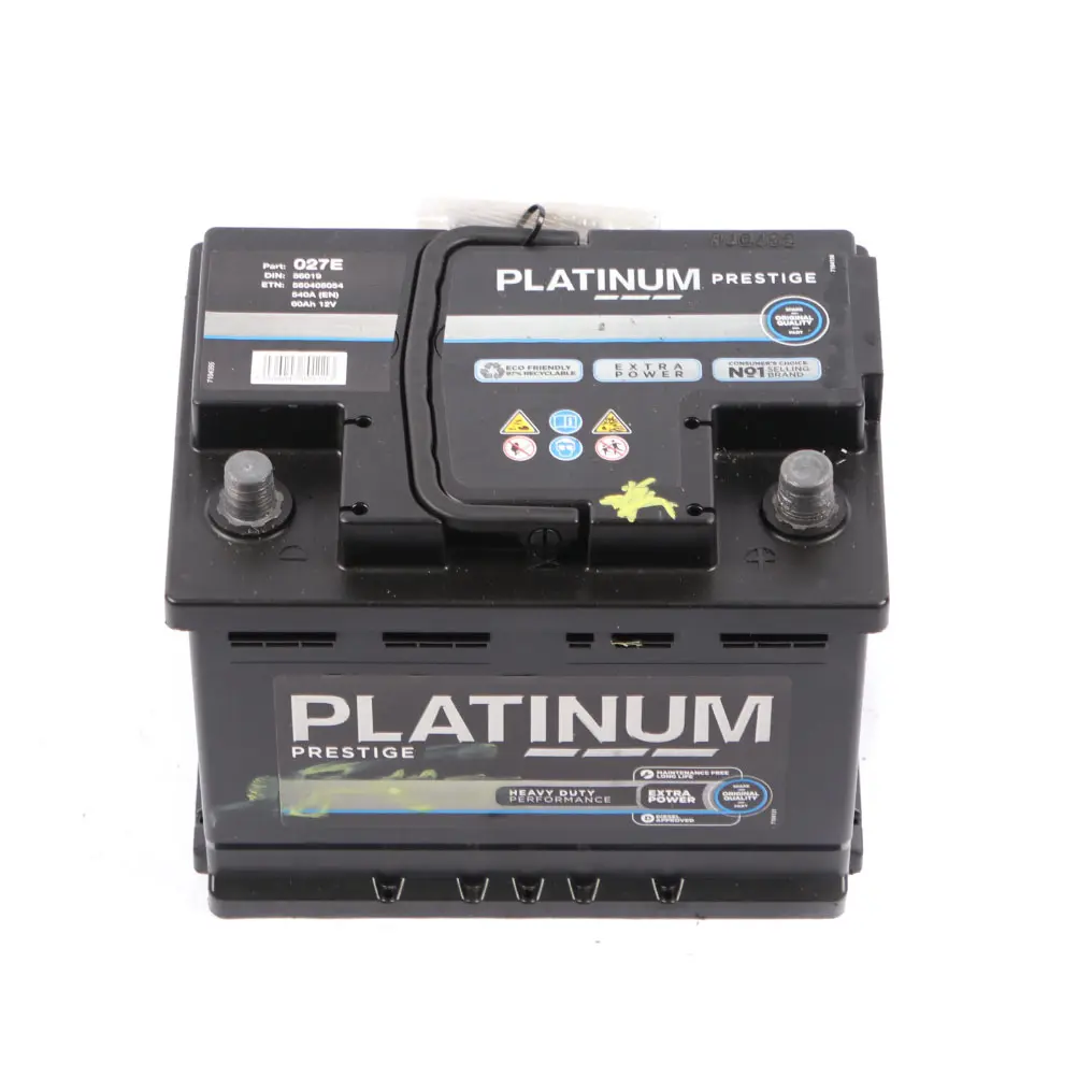 Platinium Prestige Heavy Duty Perfrormace Accumulator Battery 60Ah 540A