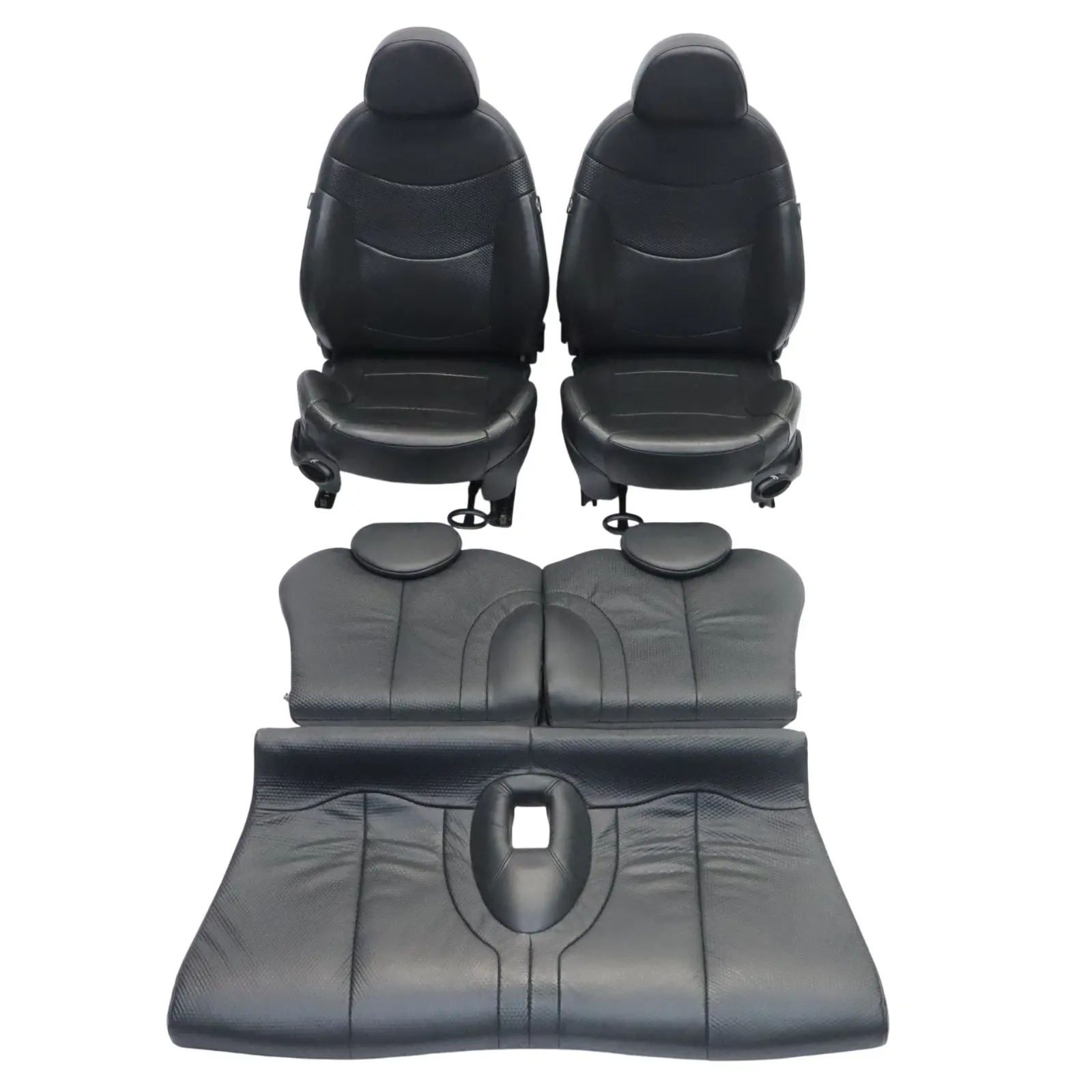 Seats Mini Cooper R50 R53 Panther Black Leather Profile Front Rear Seat