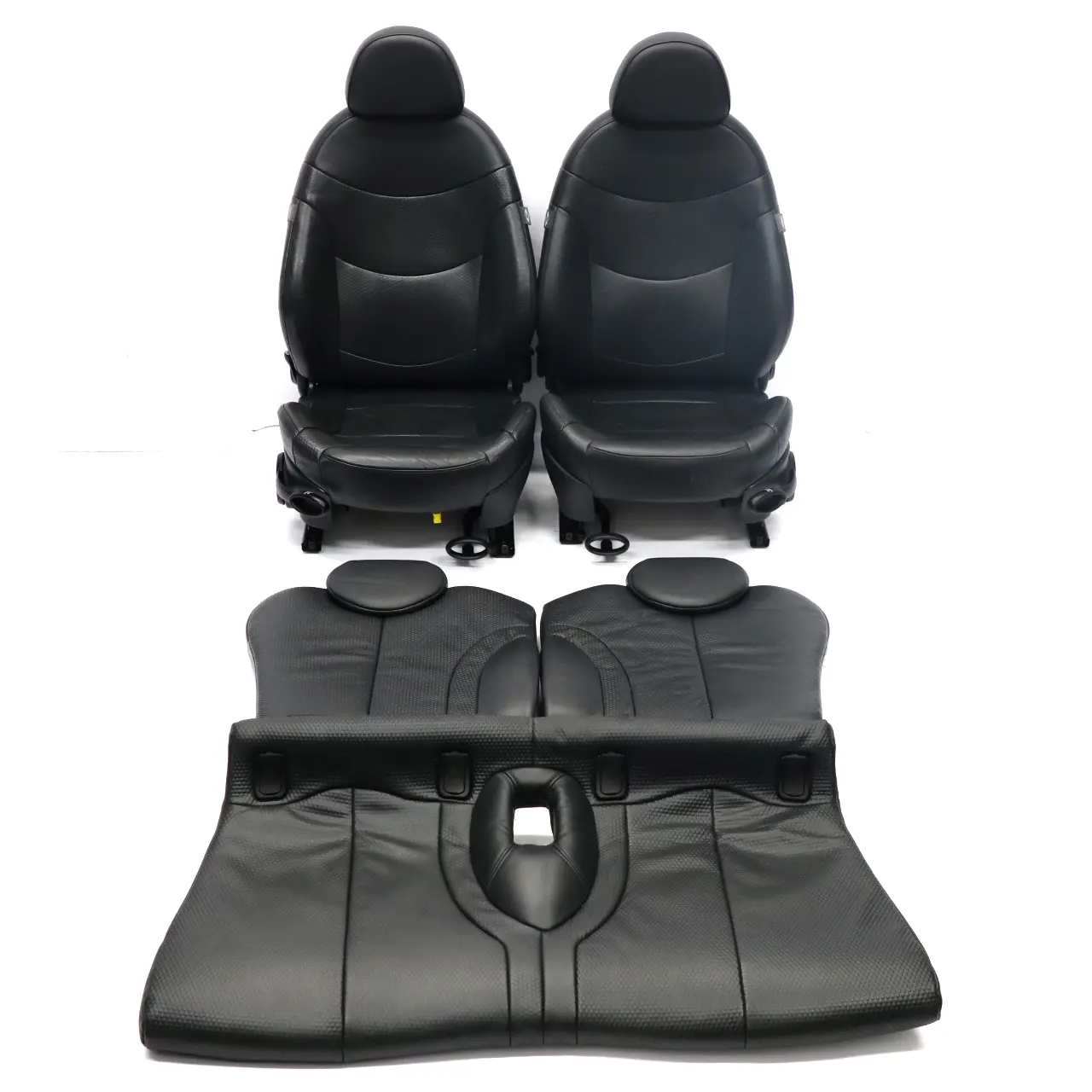 Seats Mini Cooper R50 R53 Panther Black Leather Profile Front Rear Seat