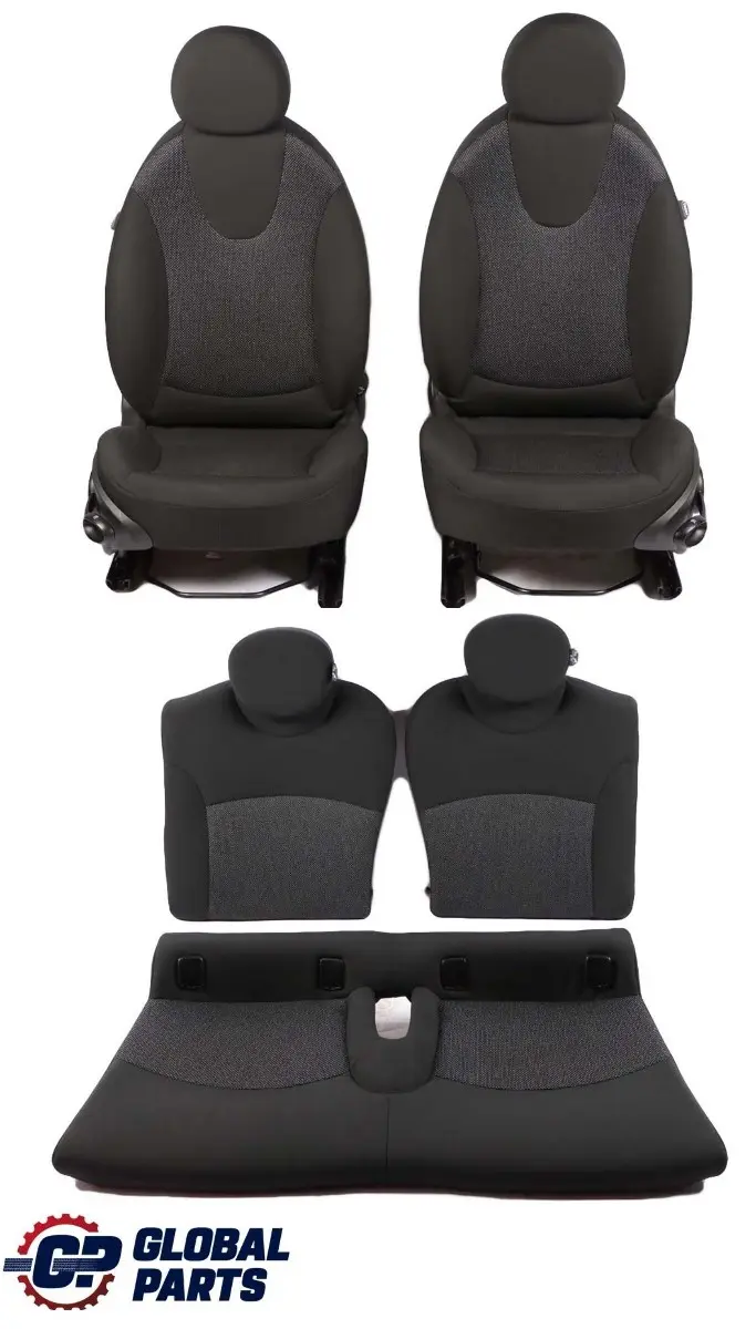 Mini Cooper One R56 Cloth Interior Seats Seat Set Fabric Cosmos Carbon Black