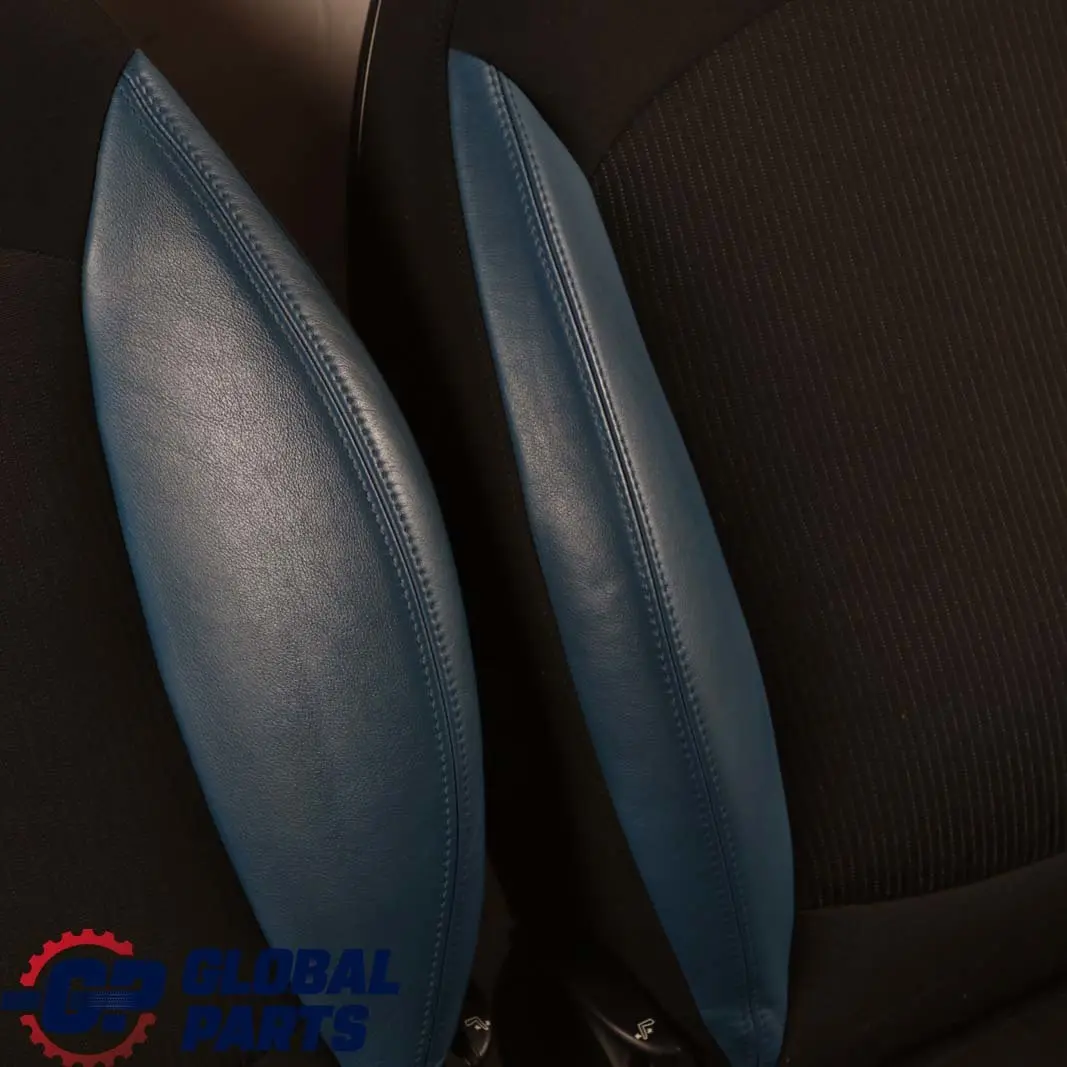 Mini Cooper One R56 Sport  Cloth / Blue Leather Interior Seats Front Rear Seat