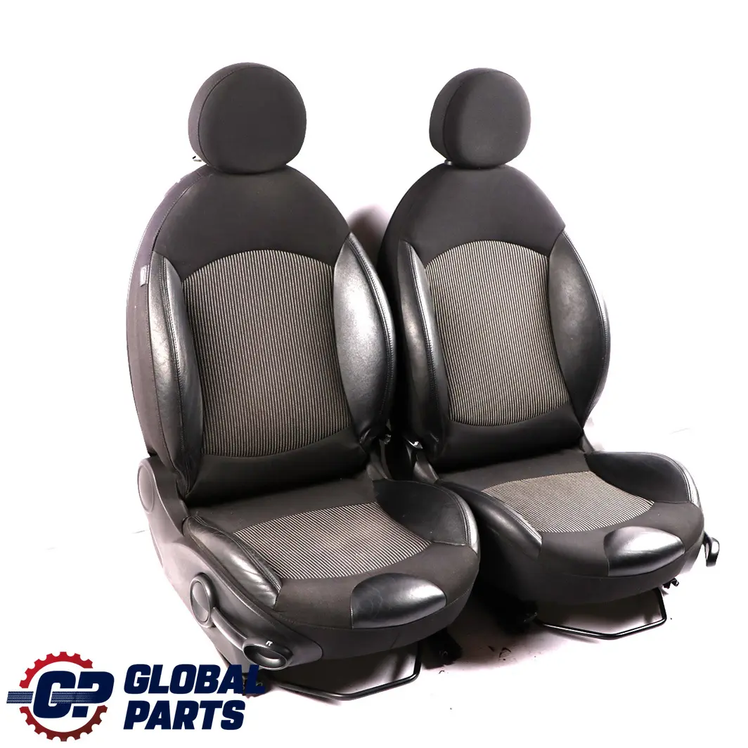 Mini Cooper One R56 Sport Black Cloth / Leather Interior Seats Front Rear Seat