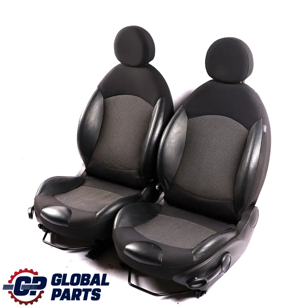 Mini Cooper One R56 Sport Black Cloth / Leather Interior Seats Front Rear Seat