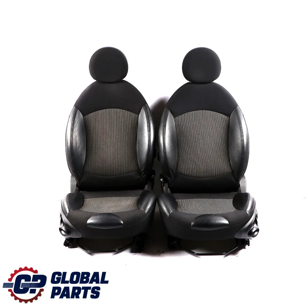 Mini Cooper One R56 Sport Black Cloth / Leather Interior Seats Front Rear Seat