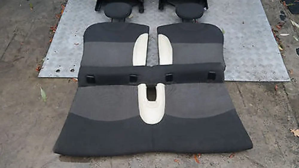 Half Leather Cream White Interior Seats Airbag BMW Mini Cooper One Sports - SKU R56 Sports Half Leather Cream White Seats - Part number R56