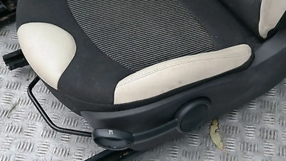 Half Leather Cream White Interior Seats Airbag BMW Mini Cooper One Sports - SKU R56 Sports Half Leather Cream White Seats - Part number R56