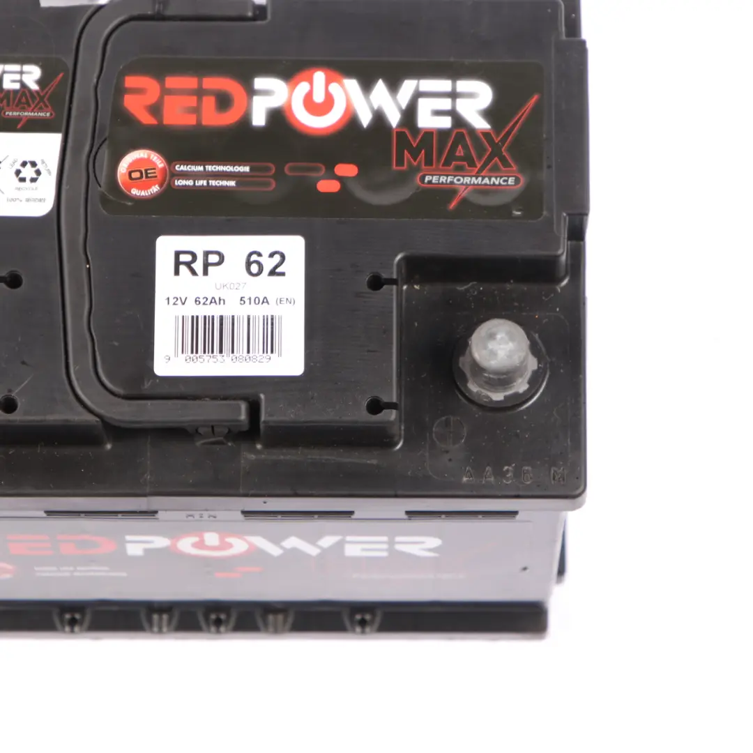 REDPOWER 12V Calcium Accumulator Battery 72Ah 510A RP 62