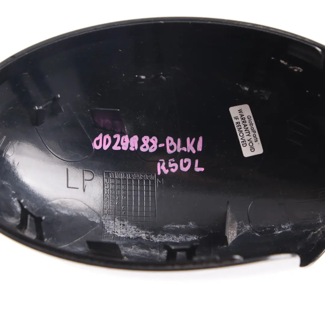 Wing Mirror Cover Mini Cooper R50 R53 Cap Casing Left N/S Black 0029988