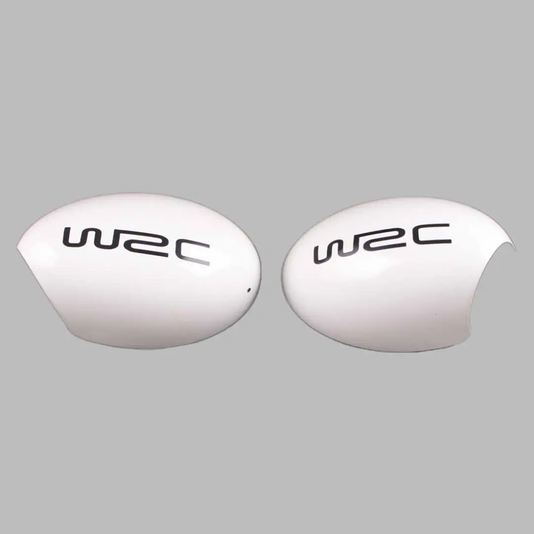 Wing Mirror Cover Mini Cooper One R50 R53 Cap Casing Left Right N/O/S White Set