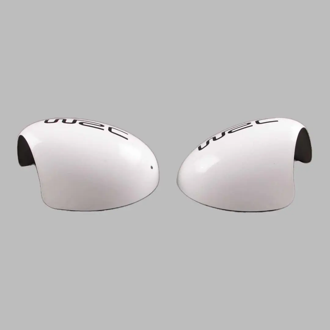 Wing Mirror Cover Mini Cooper One R50 R53 Cap Casing Left Right N/O/S White Set