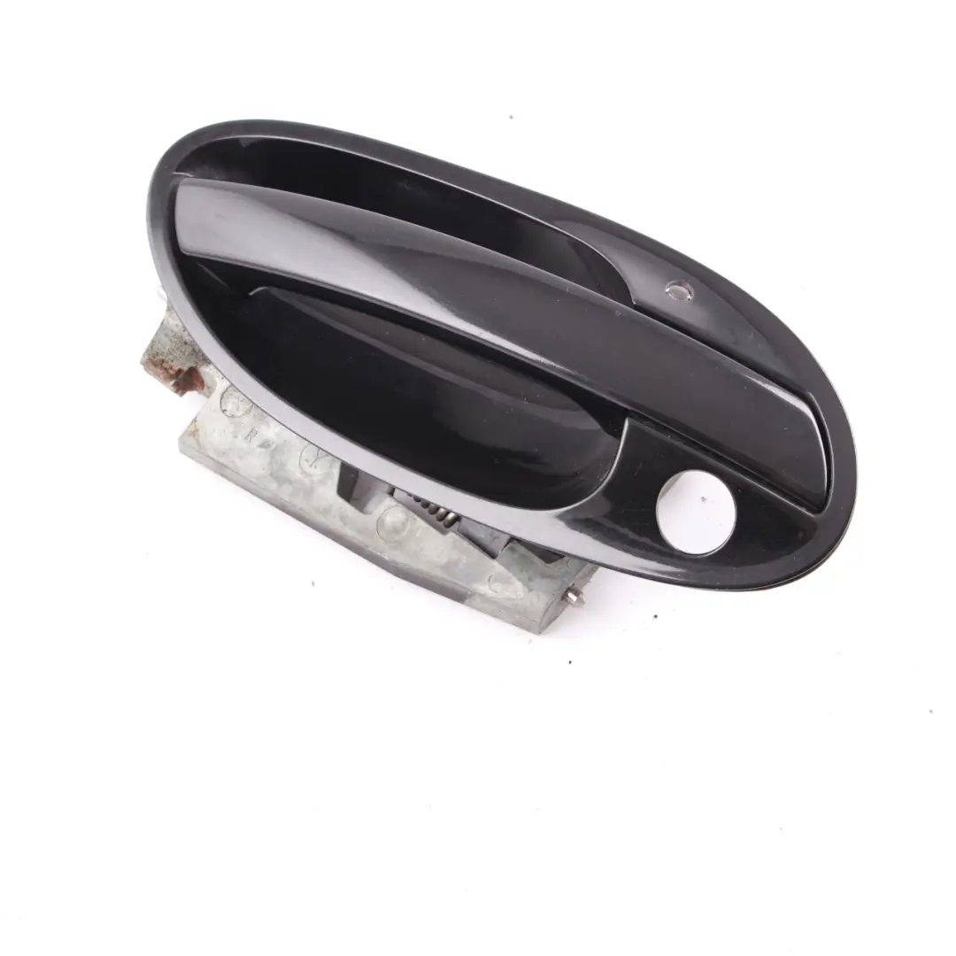 BMW E65 Front Right Grab Handle Door Opener O/S Black Sapphire Metallic - 475