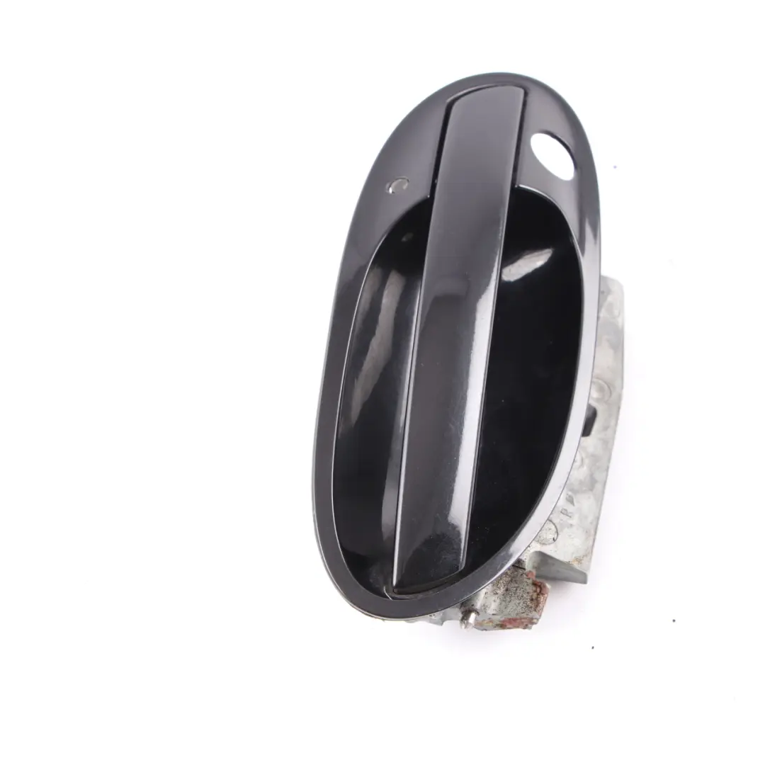 BMW E65 Front Right Grab Handle Door Opener O/S Black Sapphire Metallic - 475