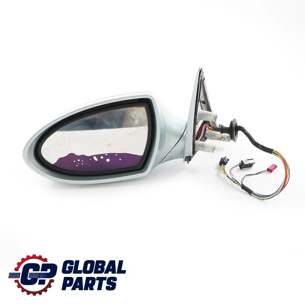 BMW E60 M5 Power Fold Auto Dip Left Wing Mirror N/S Silver Silverstone 2