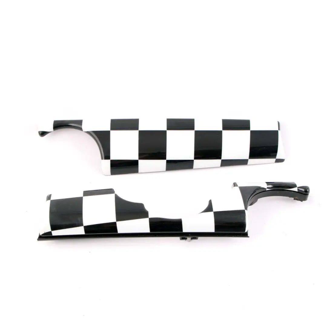 Dash Panel Mini Cooper R55 R56 R57 Dashboard Trim Cover Set Checkered Flag