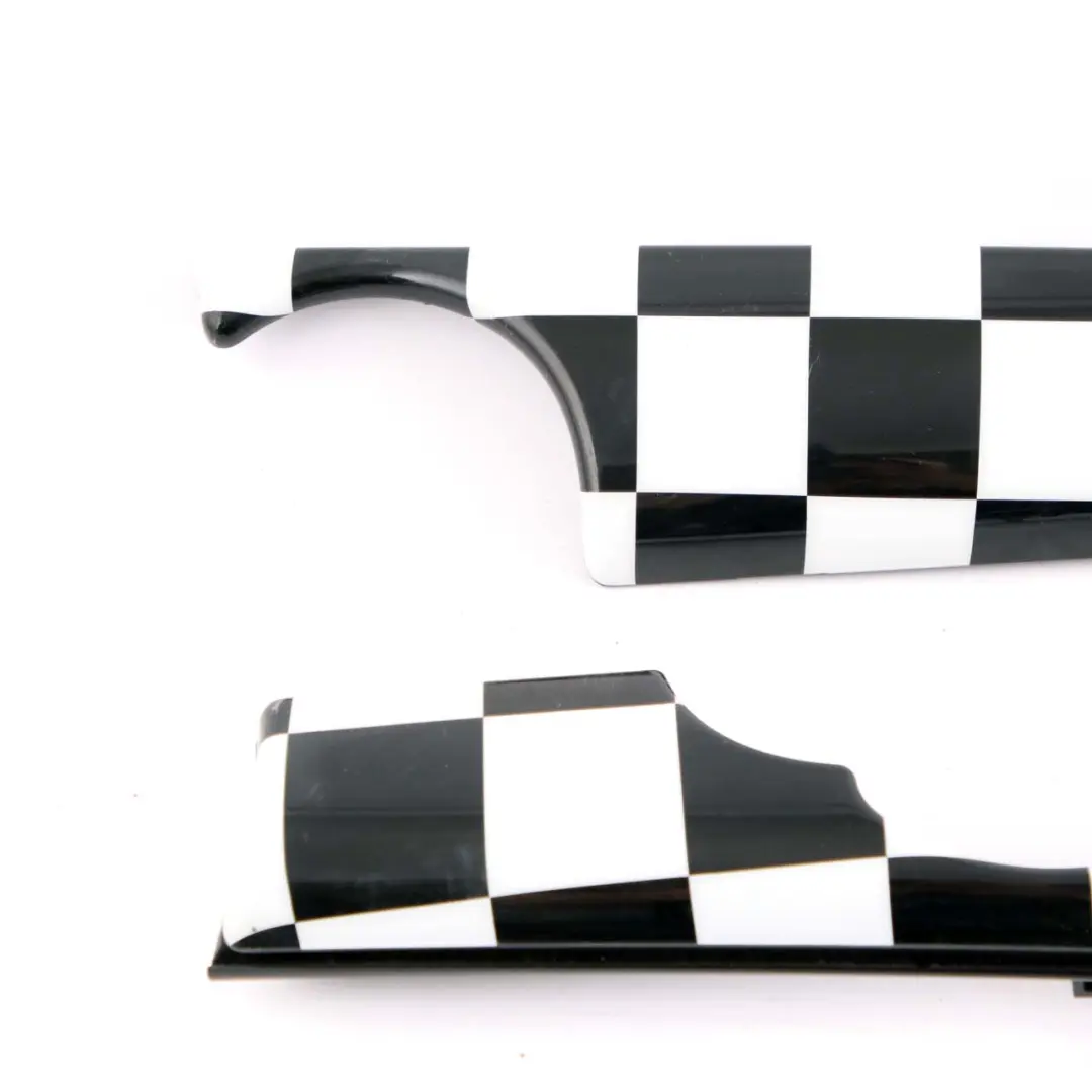 Dash Panel Mini Cooper R55 R56 R57 Dashboard Trim Cover Set Checkered Flag