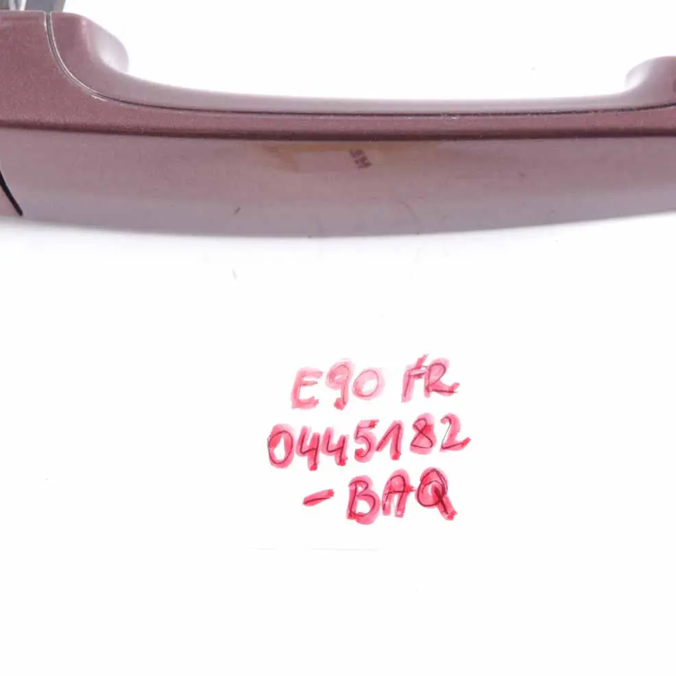 Door Handle BMW E90 E91 Grab Outside Front Right O/S Barriquerot Red - A41