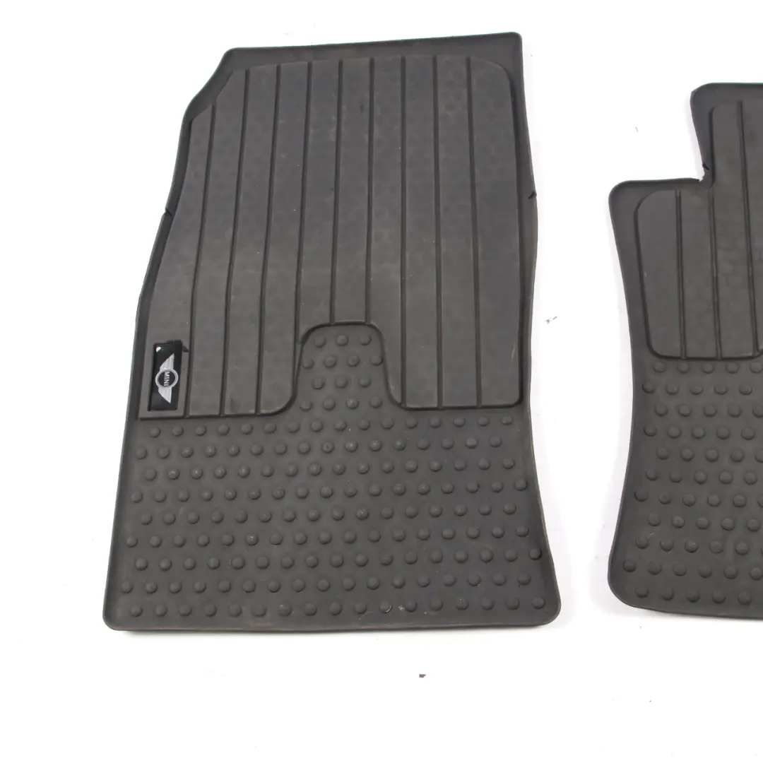 Floor Rubber Mats Mini R56 R57 R58 All Weather Interior Front Set Black 2243913