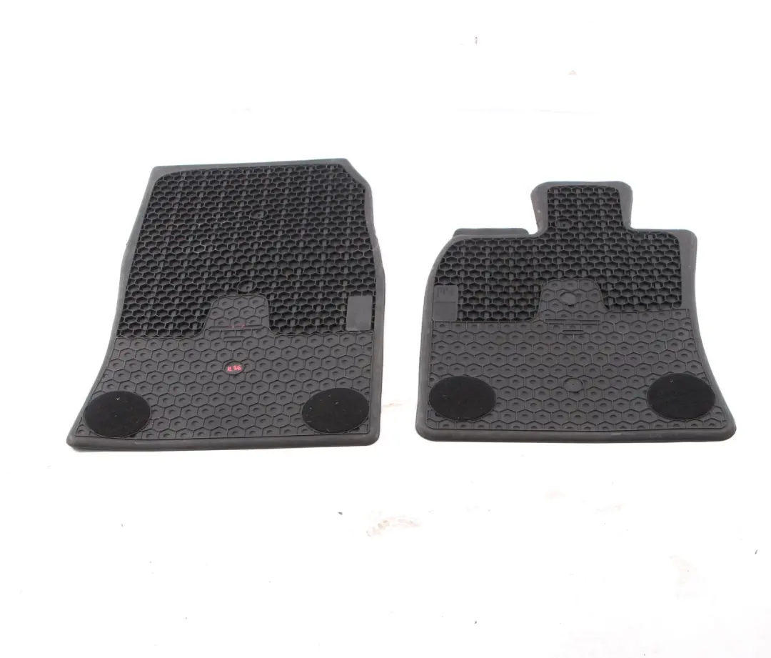 Floor Rubber Mats Mini R56 R57 R58 All Weather Interior Front Set Black 2243913