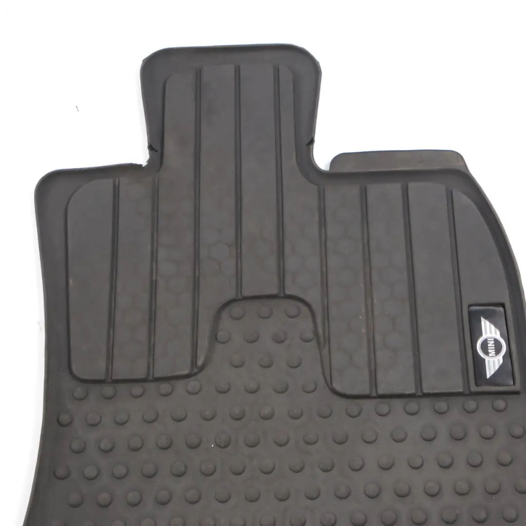 Floor Rubber Mats Mini R56 R57 R58 All Weather Interior Front Set Black 2243913