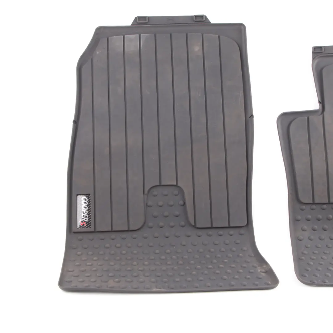 Floor Rubber Mats Mini R56 R57 R58 All Weather Interior Front Set Black 2243917