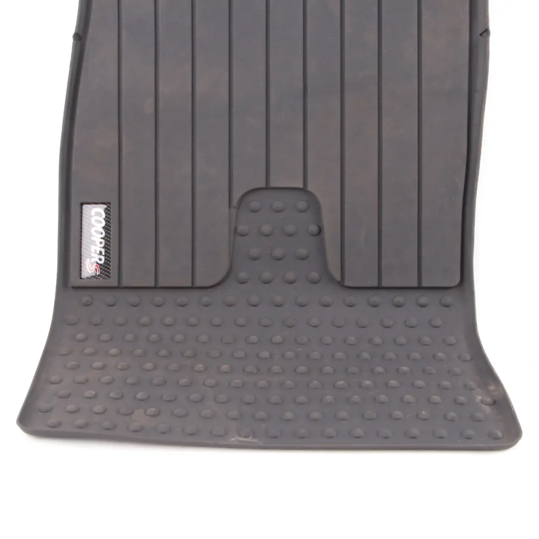 Floor Rubber Mats Mini R56 R57 R58 All Weather Interior Front Set Black 2243917