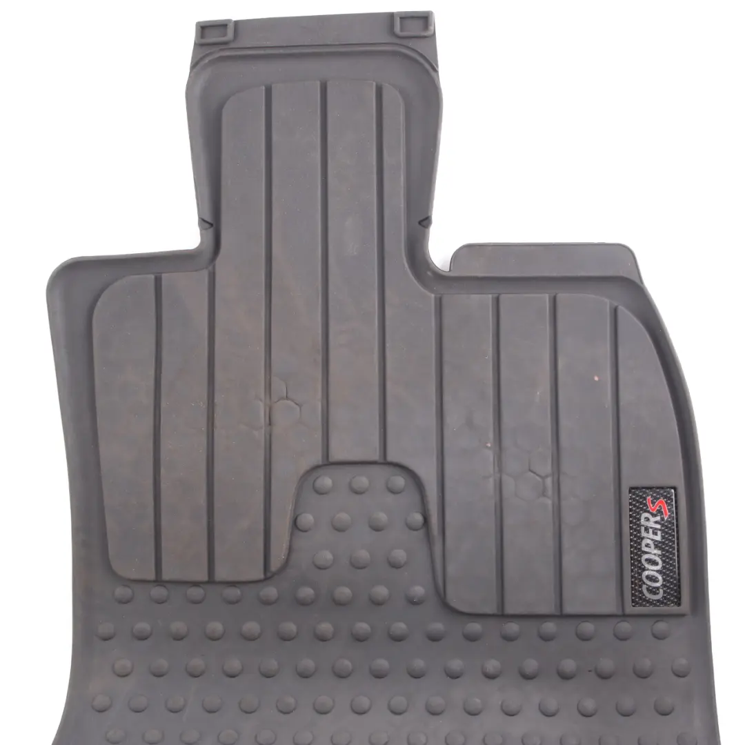 Floor Rubber Mats Mini R56 R57 R58 All Weather Interior Front Set Black 2243917