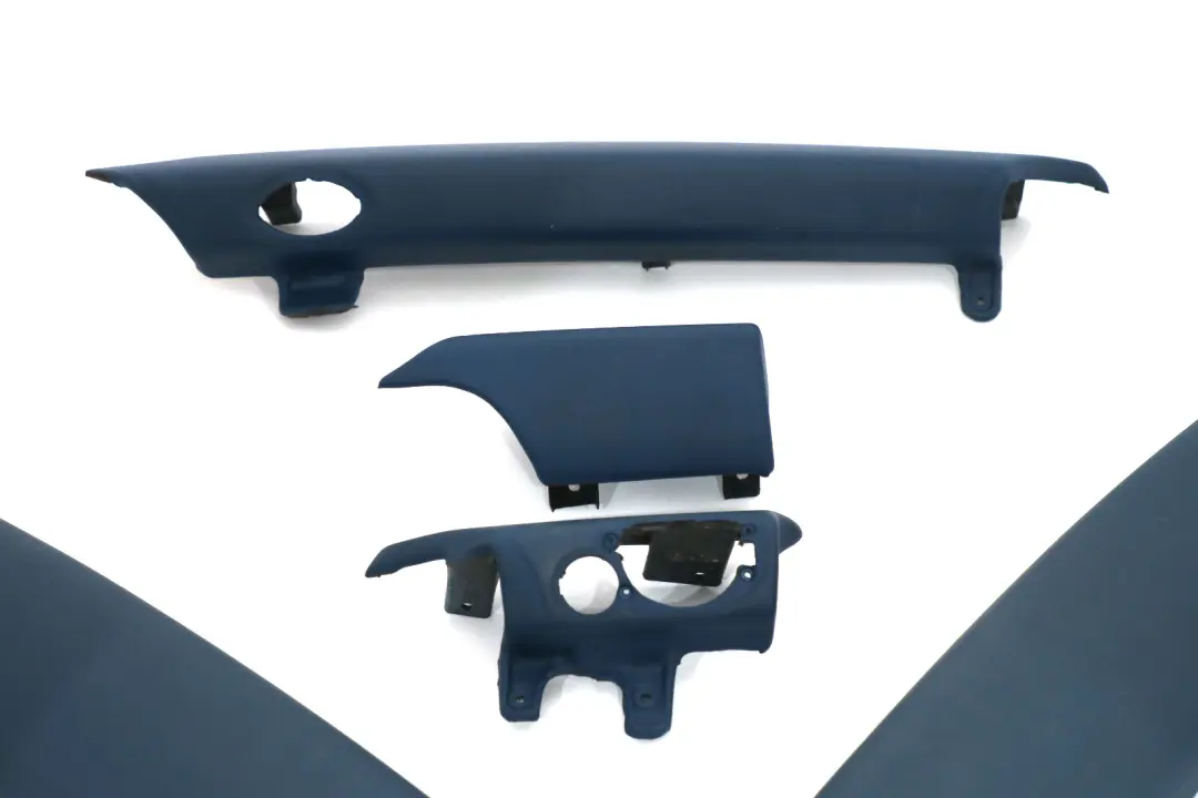 Mini One 3 R56 R57 R58 Dashboard Dash Lower Trim Cover Set Pacific Blue